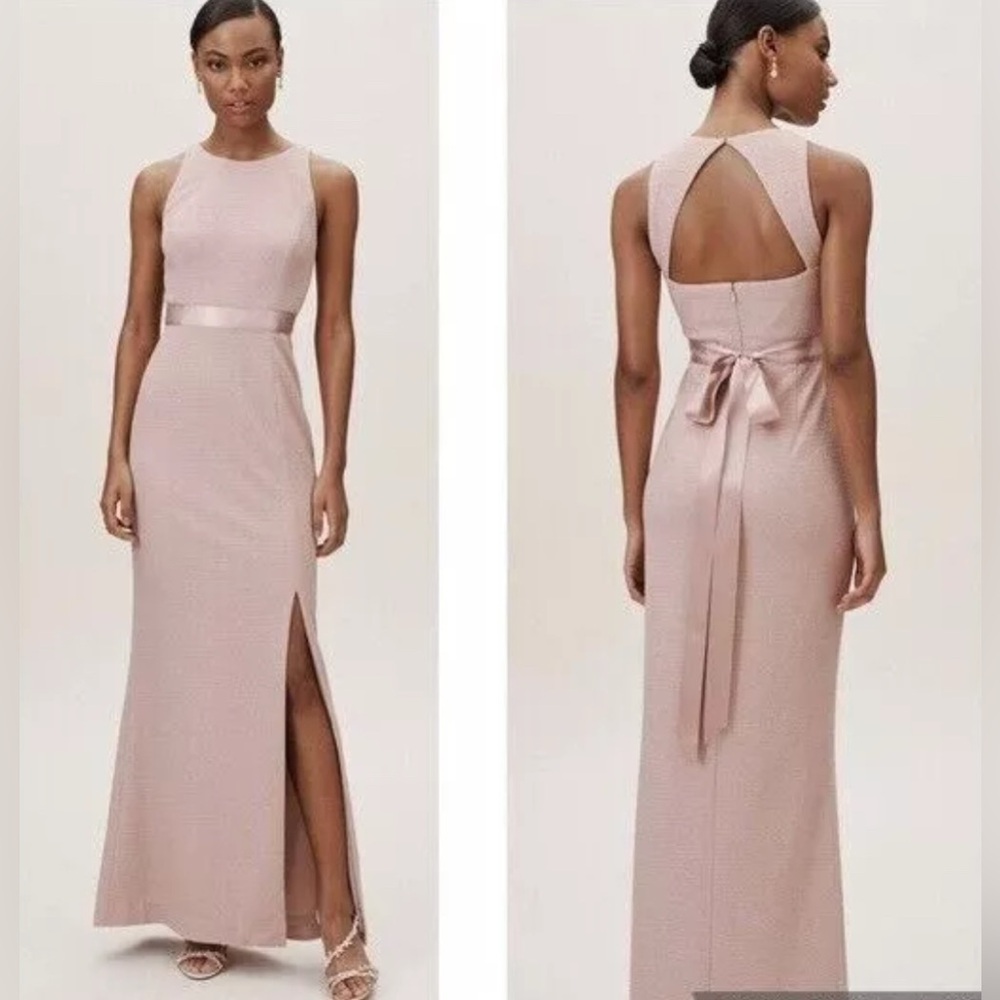 Adrianna Papell Blush Pink Sleeveless Wedding Dress